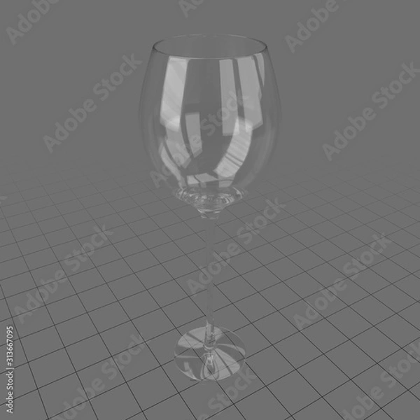 Obraz Empty wine glass
