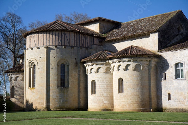 Obraz Eglise de l'Abbaye de Flaran, vue extérieure.
