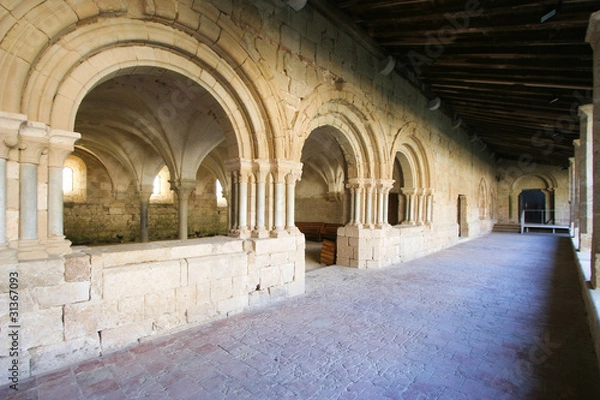 Obraz Abbaye de Flaran, vue sur la salle Capitulaire (Gers,France)