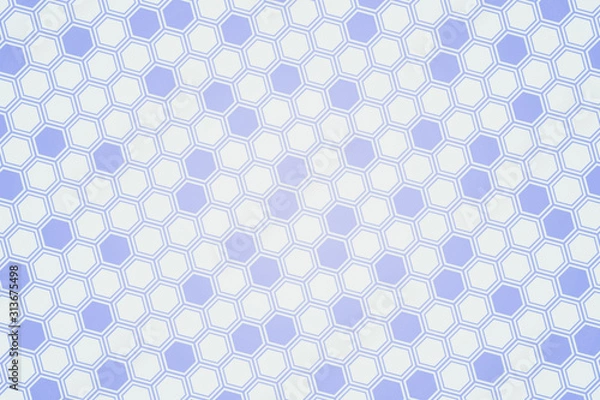 Fototapeta Abstract illustration with hexagonal shapes. Honeycombs.