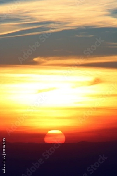 Obraz Pintura ao pôr do sol