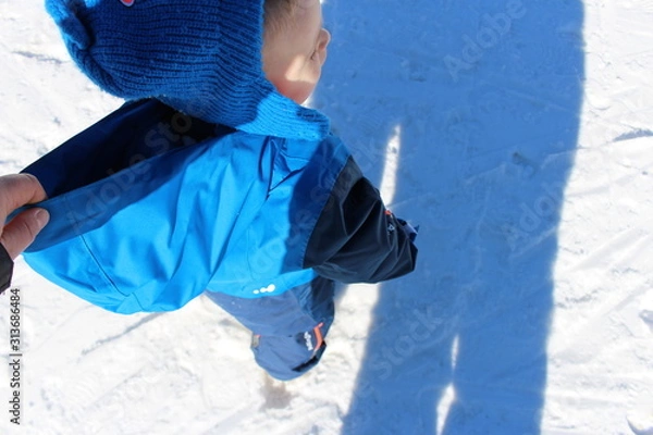 Obraz enfant à la neige
