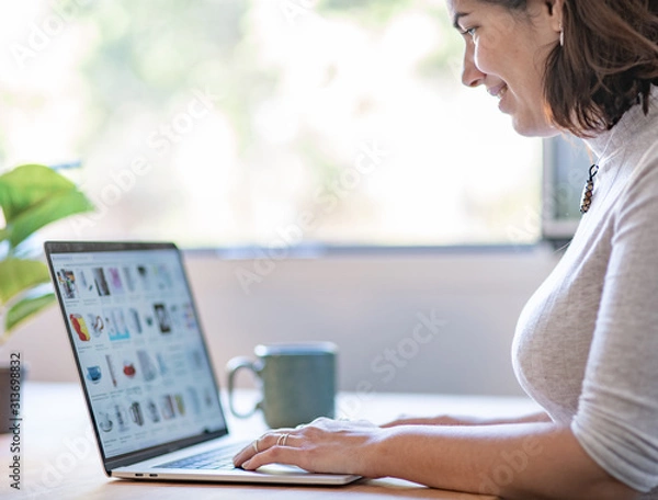 Obraz Chica trabajando