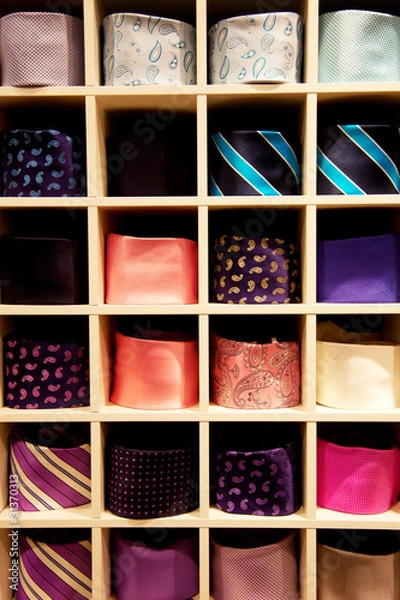 Fototapeta neck ties in a shop