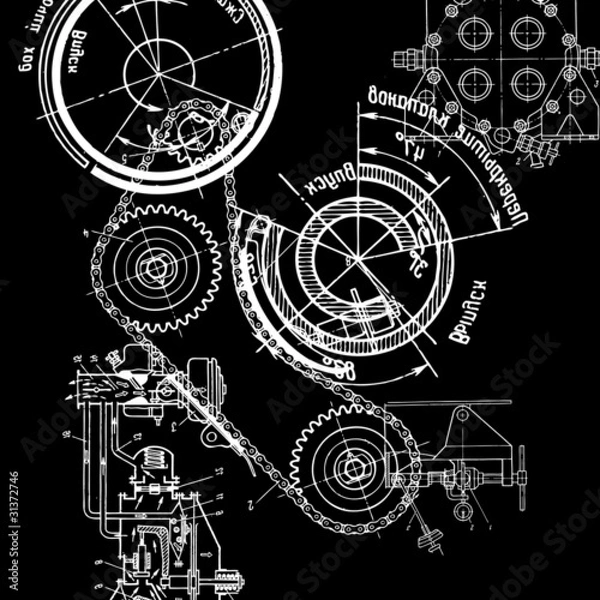 Obraz technical drawing