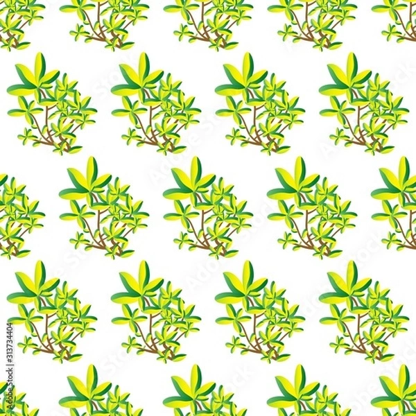 Obraz The vector seamless pattern. Cute flower pattern. Vector for wallpaper, child apron, fabric, textile pattern. Endless print. Background illustration vector.