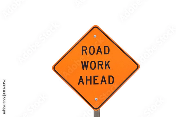 Obraz Road work sign