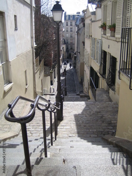 Obraz escalier à montmartre