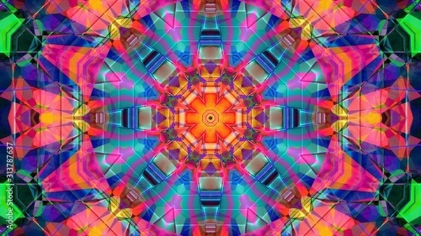Obraz Kaleidoscope Mandala Art Design Abstract Background