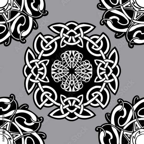 Fototapeta Celtic vector ornamental pattern.