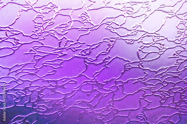 Fototapeta Frozen glass texture & Abstract decorative background