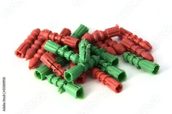 Obraz Several coloured expansion plugs