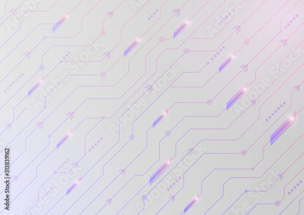 Fototapeta Vector background abstract technology communication concept.