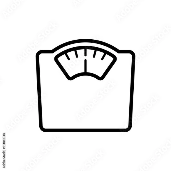 Obraz Floor scales icon design trendy