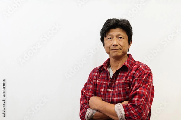 Obraz 日本人中年男性のポートレート