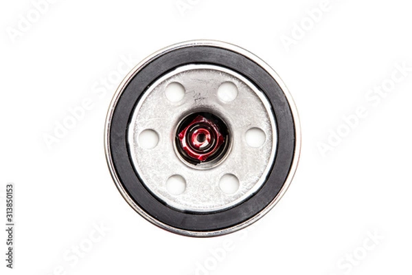 Obraz Car oil filter isolated on white background