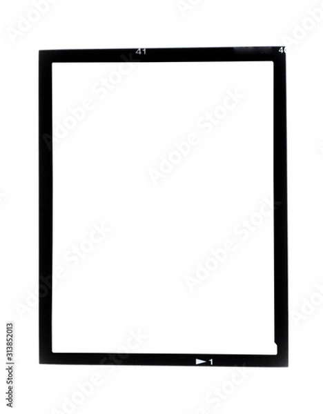 Obraz Black and white picture border isolated on background