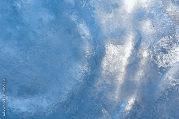 Fototapeta Ice background. The frozen texture of the water