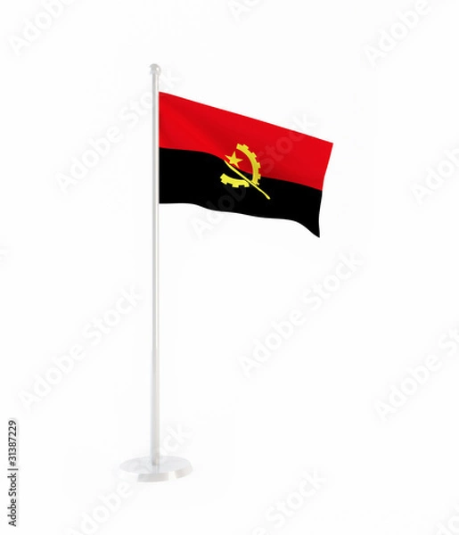 Obraz 3D flag of Angola