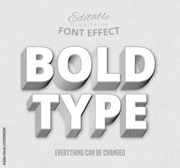 Fototapeta Bold type text, editable text effect