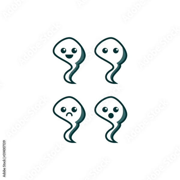 Obraz CUTE SPERM VECTOR TEMPLATE DESIGN