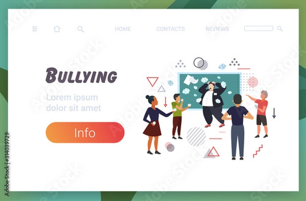 Fototapeta pupils demonstrating bad behavior throwing papers mocking and teasing male teacher near chalkboard during lesson bullying public disapproval concept copy space full length horizontal vector