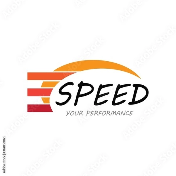 Obraz Speed icon simple design illustration vector