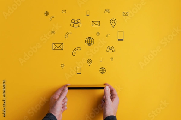 Fototapeta Customer contact and support