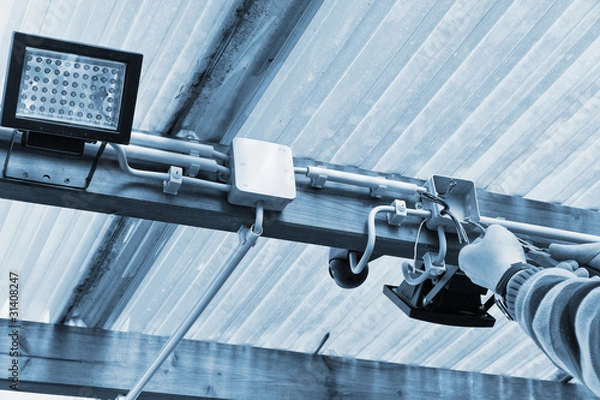 Obraz Elektroinstallation Außenbeleuchtung