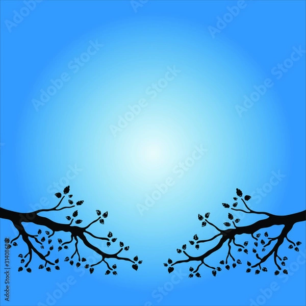 Obraz Tree silhhouette