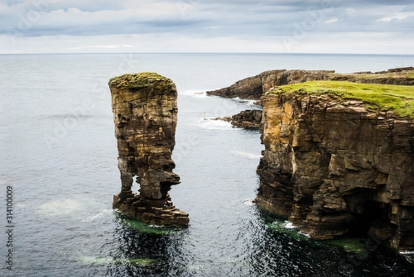 Fototapeta Yesnaby sea stack on the orkney coast