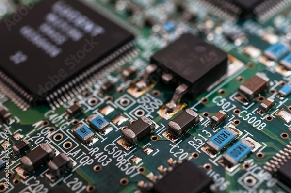 Fototapeta Hard Disk Macro - Festplatte Makro