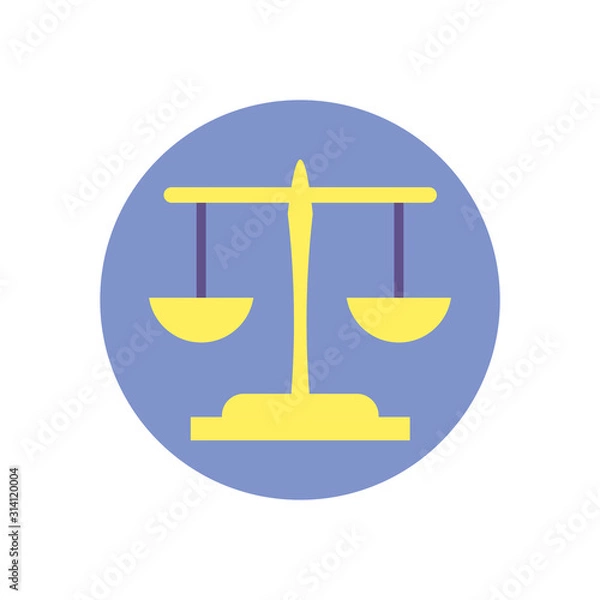 Obraz Isolated scale law vector design