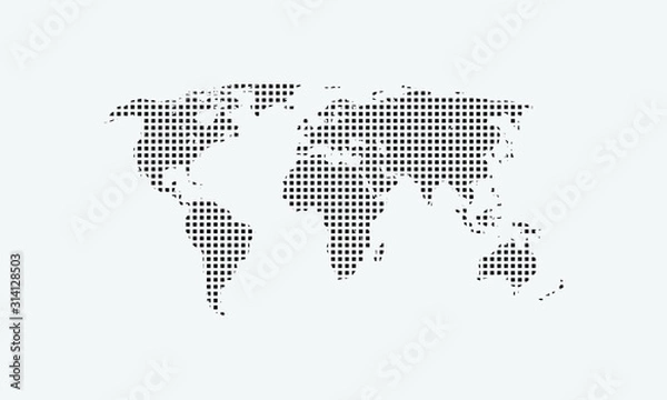 Fototapeta map of the world
