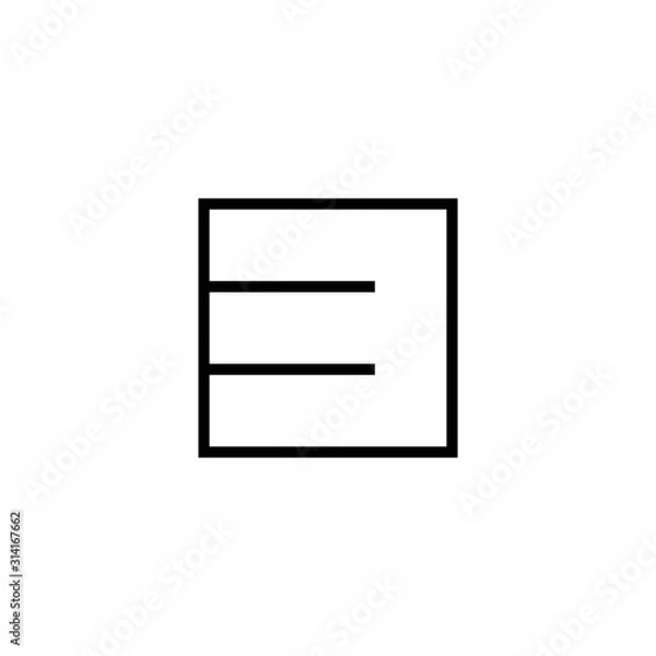 Fototapeta number 3 square thin design symbol vector