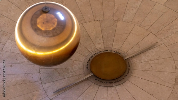 Obraz foucault pendulum in the Griffith-Observatorium, los angeles, us
