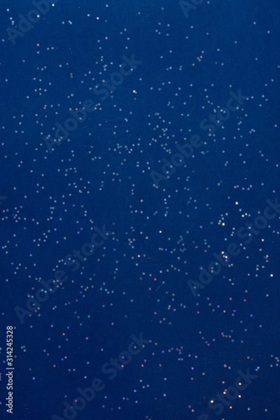 Obraz Metallic glitter dark blue wrapping paper background
