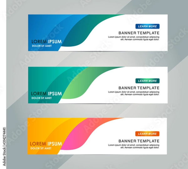 Fototapeta Creative Abstract Web banner design background or header Templates