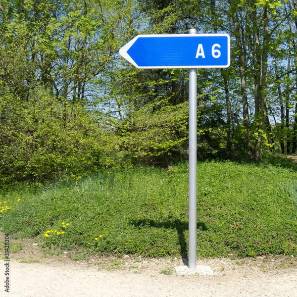 Obraz panneau autoroute