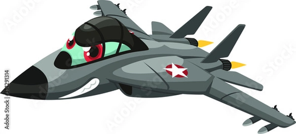 Obraz Airplane cartoon combat