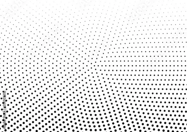 Fototapeta Abstract halftone dotted background. Monochrome pattern with dot and circles.  Vector modern futuristic texture for posters, sites, business cards, postcards, interior design, labels and stickers.