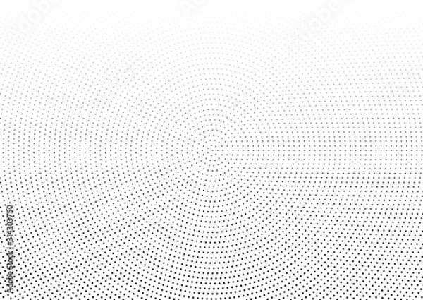 Fototapeta Abstract halftone dotted background. Monochrome pattern with dot and circles.  Vector modern pop art texture for posters, sites, business cards, cover postcards, interior design, labels, stickers.