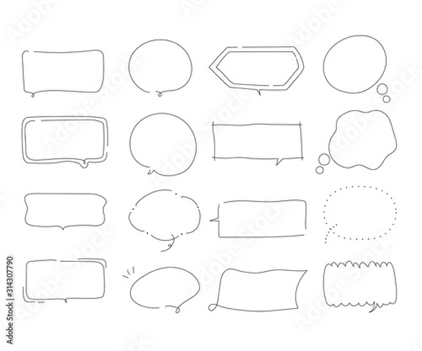 Fototapeta シンプルでおしゃれな吹き出し