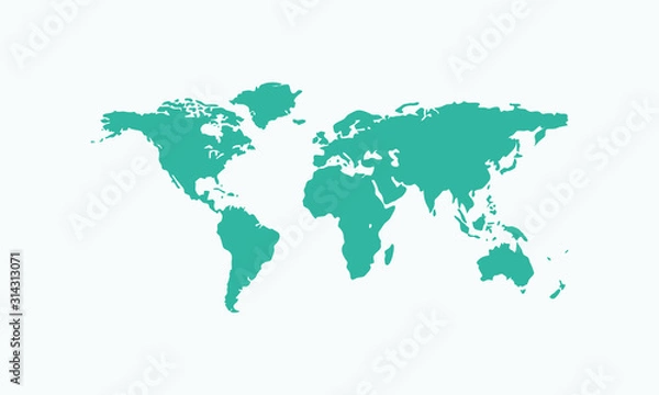 Fototapeta map of the world