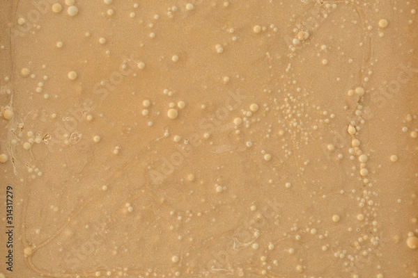 Obraz Frozen cream or nut butter background, texture, close up