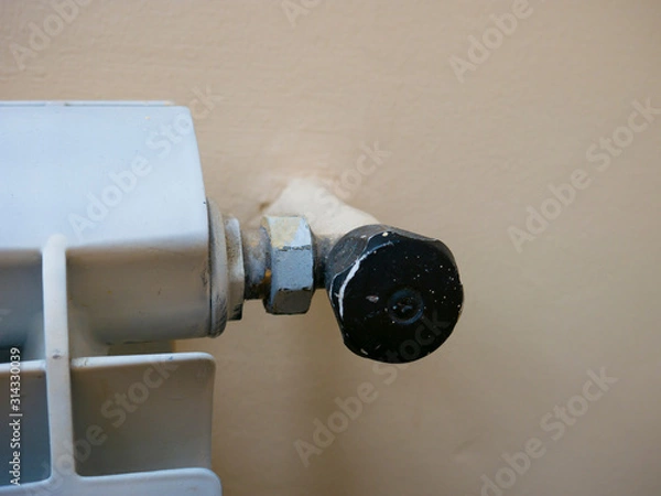 Obraz faucet for heating battery