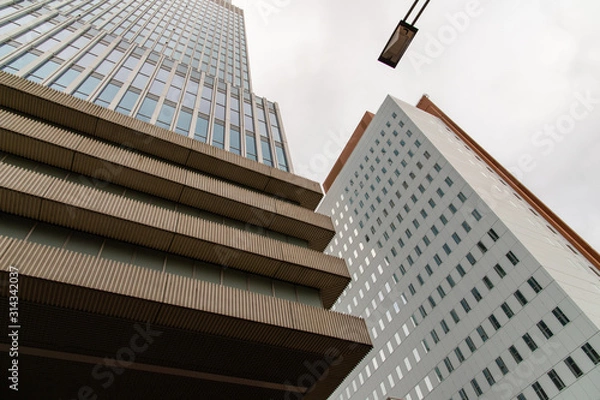 Fototapeta Architecture builings at the port of rotterdam