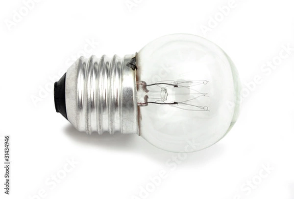 Fototapeta small light bulb isolated