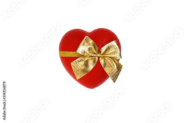 Obraz Single red heart shaped symbol