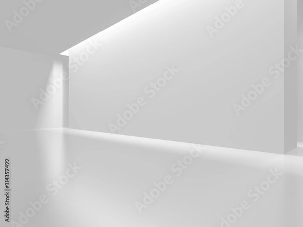 Fototapeta Futuristic White Architecture Design Background